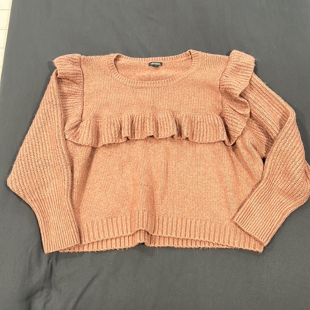 Wild Fable 2X Mauve Knit Sweater